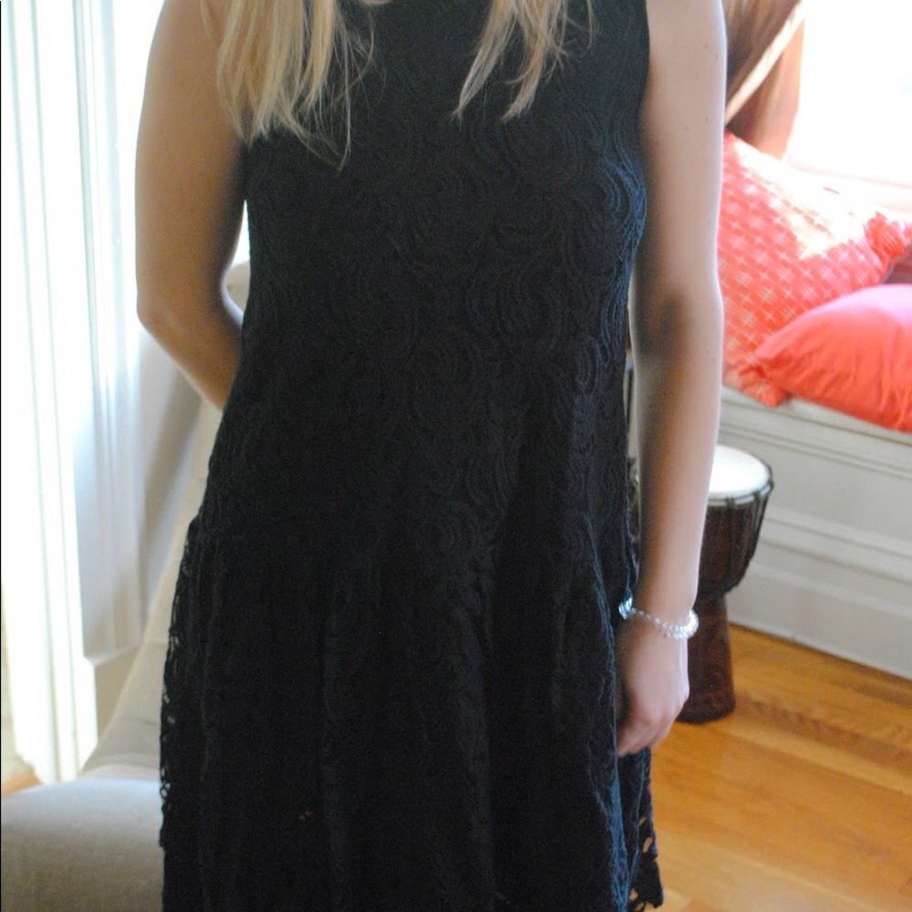 Black flapper dress